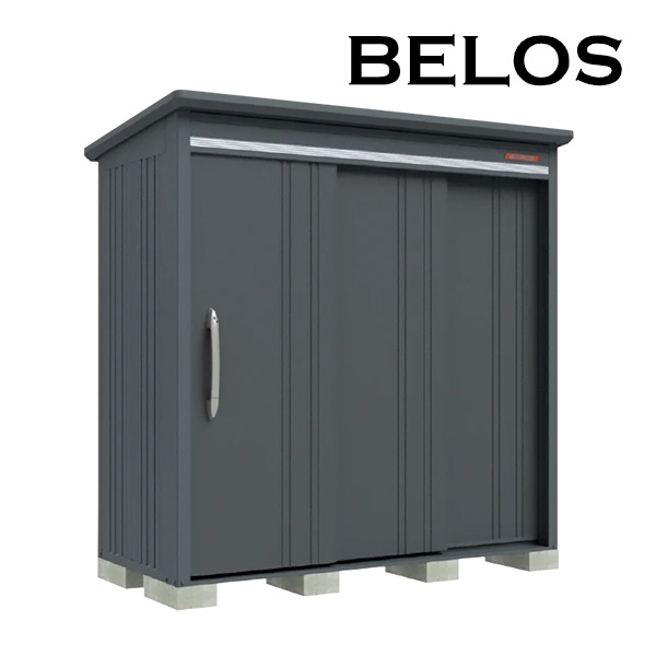 ●u.田窪工業所 物置【B-G2110N】BELOS (ヴェロス) B-series 豪雪型 標準屋根 棚なしタイプ 間口2130mm 奥行1000mm 受注生産
