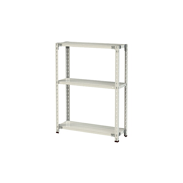 ●u.真っ盛りキン/山金工業【1.5S4330-3W】雄捻子受け答え軽中量仕合わせ(150kg/段) 3段 間口900粍 白いこと薄墨色 精神的な統合式 スチールラック・シェルフ-収納家具