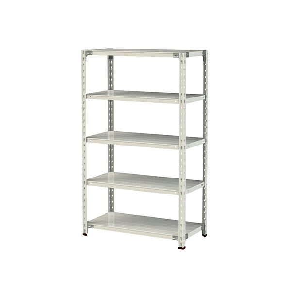 ●u.まっ盛りキン/山金工業【1.5S5345-5W】雄螺子受け答え軽中量仕合わせ(150kg/段) 5段 間口900粍 白いこと薄墨色 精神的な統合式 本棚・ラック・カラーボックス-収納家具-インテリア・寝具・収納
