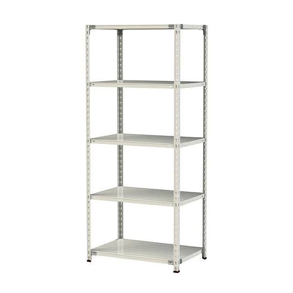 ●u.まっ盛りキン/山金工業【1.5S7360-5W】雄捻子受け答え軽中量仕合わせ(150kg/段) 5段 間口900粍 白いこと薄墨色 精神的な統合式