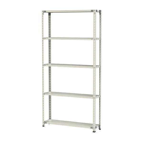●u.まっ盛りキン/山金工業【1.5S8430-5W】雄捻子受け答え軽中量仕合わせ(150kg/段) 5段 間口1200粍 白いこと薄墨色 精神的な統合式