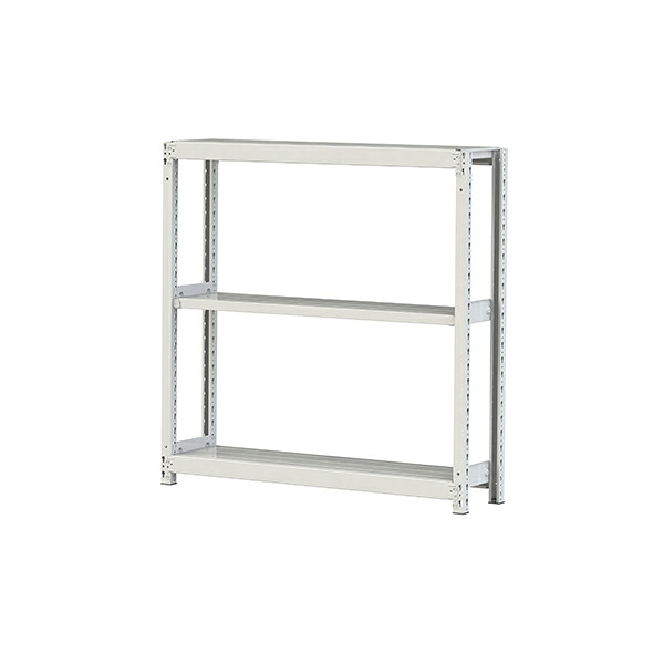 ●u.ヤマキン/山金工業【2S4430-3W】ボルトレス軽中量ラック(200kg/段) 3段 単体 間口1200mm 組立式