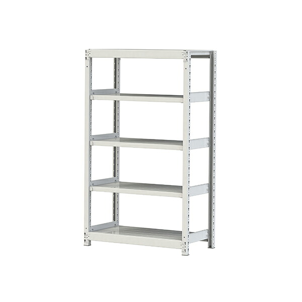●u.ヤマキン/山金工業【2S5345-5W】ボルトレス軽中量ラック(200kg/段) 5段 単体 間口900mm 組立式