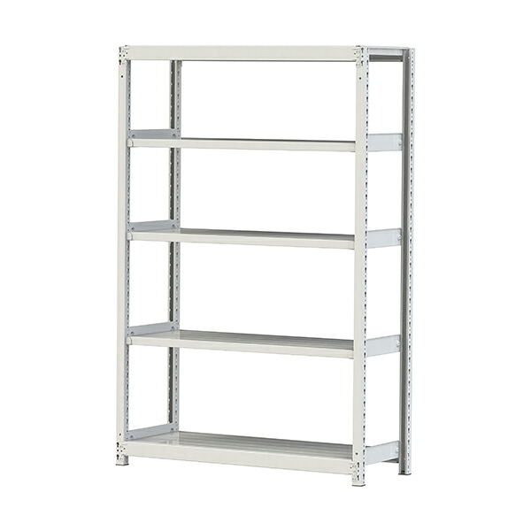 ●u.ヤマキン/山金工業【2S6445-5W】ボルトレス軽中量ラック(200kg/段) 5段 単体 間口1200mm 組立式