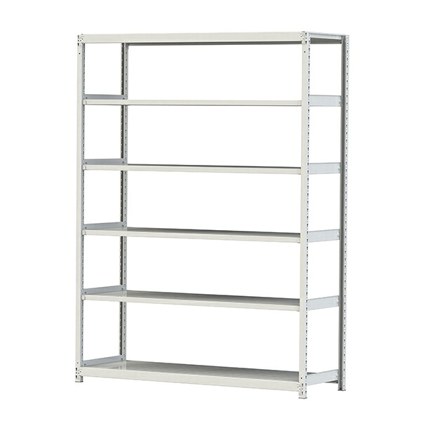 ●u.まっ盛りキン/山金工業【2S8660-6W】雄螺子受け答え軽中量仕合わせ(200kg/段) 6段 単体 間口1800粍 精神的な統合式 本棚・ラック・カラーボックス-スチールラック・シェルフ-収納家具