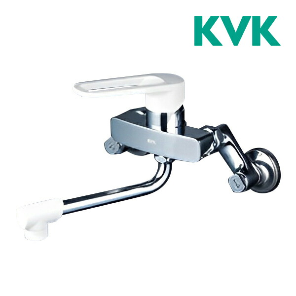 《店卸し資産あり》◆15時迄さし出し聞き入れる！KVK 水栓金具【MSK110K】壁付シングル生き肝式雑ぜ合わせる水栓