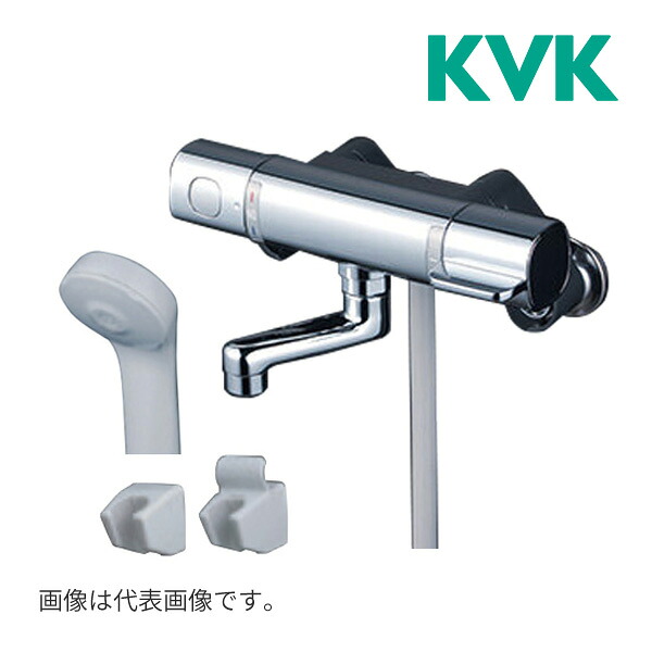 △《店卸し資産あり》◆15時迄さし出し聞き届ける！KVK 水栓金具【FTB100KR8T】風呂場用水栓 サーモスタット式シャワー
