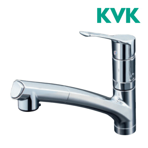 △《在庫あり》◆15時迄出荷OK！KVK 水栓金具【KM5021TTN】流し台用シングルレバー式シャワー付混合栓 給水・給湯接続