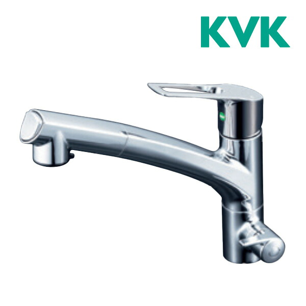 《在庫あり》◆15時迄出荷OK！KVK 水栓金具【KM5061NEC】浄水器専用シングルレバー式シャワー付水栓水栓本体のみ｜クローバー資材館