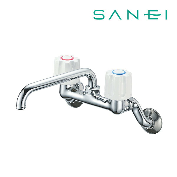 《在庫あり》◆15時迄出荷OK！∠三栄水栓/SANEI 水栓金具【K21-W-13】ツーバルブ混合栓(共用形) 壁付混合栓