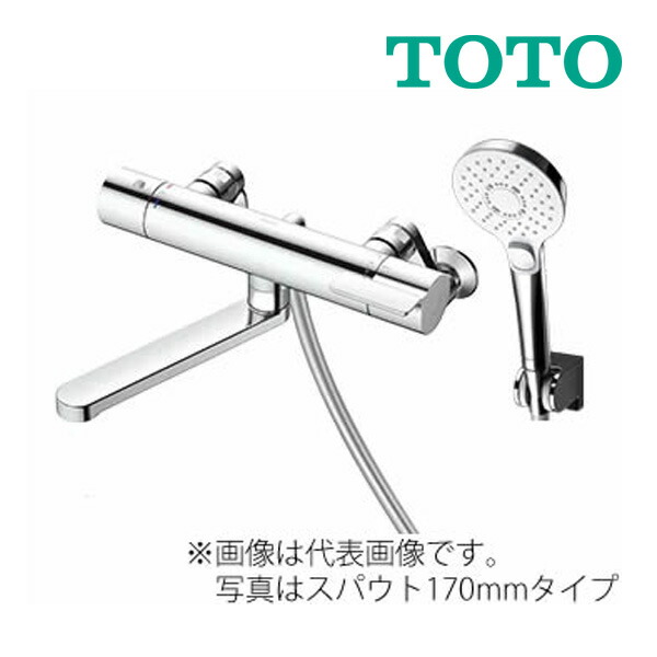 《店卸し資産あり》◆15時迄さし出し聞き入れる！∞TOTO 風呂場用水栓金具【TBV03450J】GGつづき物 壁付サーモスタット練り合わせる水栓(短尺) コンフォートウェーブ 鳴らす めっき 70粍