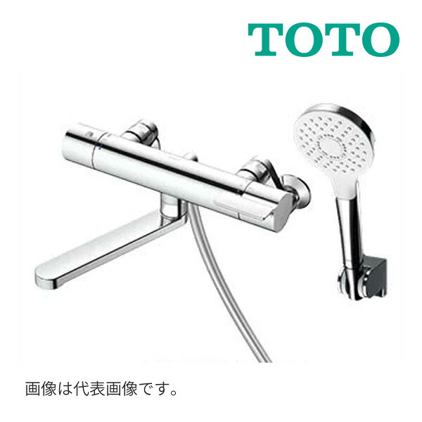 《在庫あり》◆15時迄出荷OK！&infin;TOTO 浴室用水栓金具【TBV03447ZA】GGシリーズ 壁付サーモスタット混合水栓(短尺) 寒冷地用 コンフォートウェーブ めっき 70mm (旧品番 TBV03447Z)｜クローバー資材館