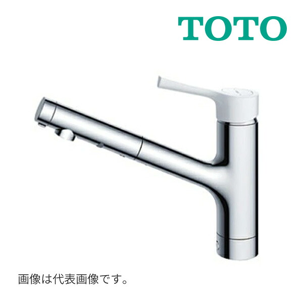 《在庫あり》◆15時迄出荷OK！&infin;TOTO キッチン用水栓金具【TKS05306ZA】GGシリーズ 台付シングル混合水栓 エコシングル ハンドシャワー 樹脂ハンドル 寒冷地用 (旧品番 TKS05306Z)｜クローバー資材館 17,410円