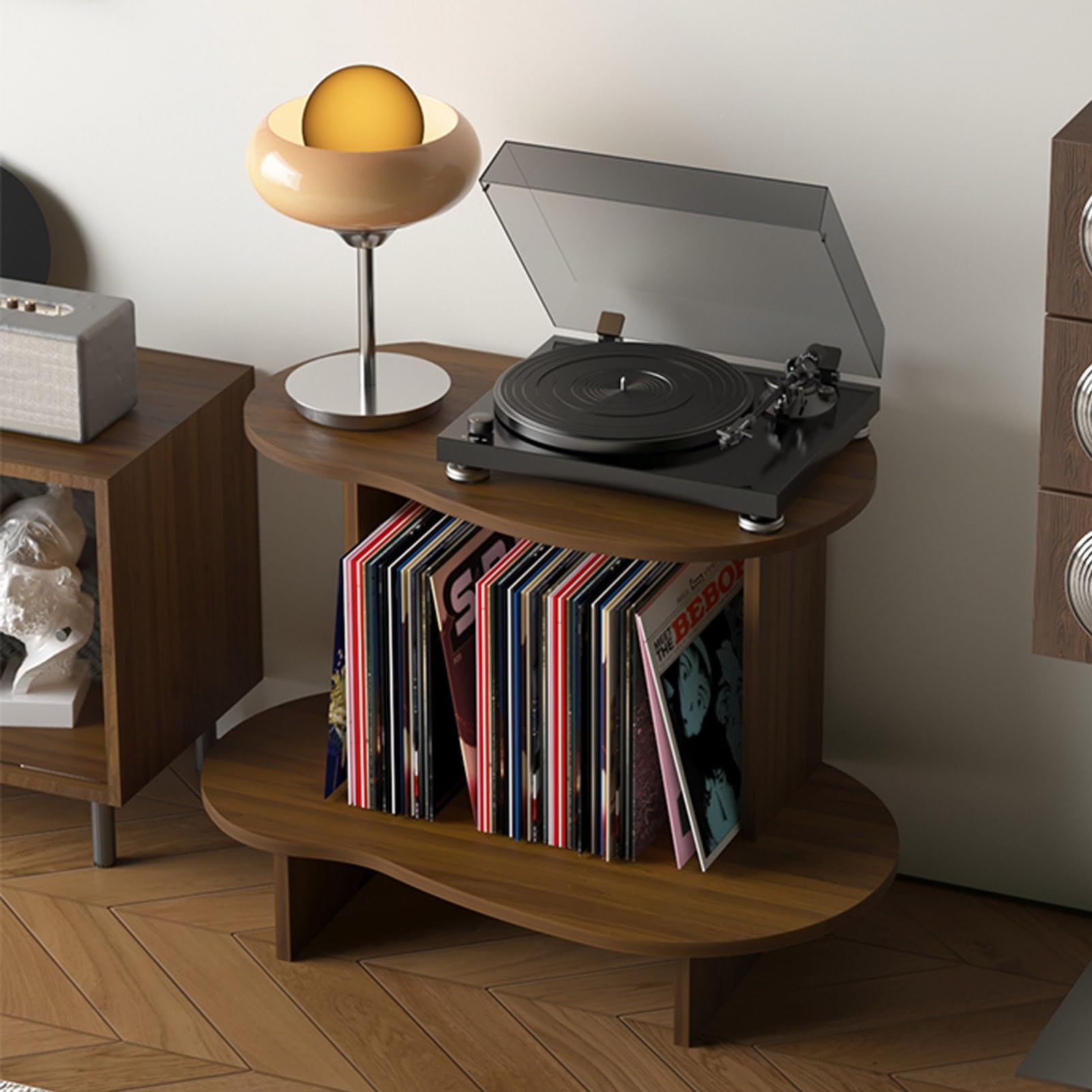 楽天市場】JZXSHDレコードプレーヤースタンド「ブラック」 レコード