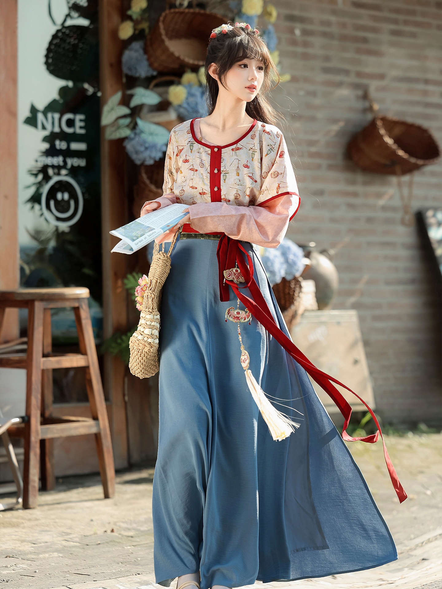 漢服 中国古風 中華服 唐装漢服 漢服仙女 チャイナ服 古風 チャイナドレス コスプレ衣装 仮装 学園祭 中国古代衣装 女性 唐装 舞台衣装 コスチューム一式 写真撮影 伝統模様｜クローバーショップス