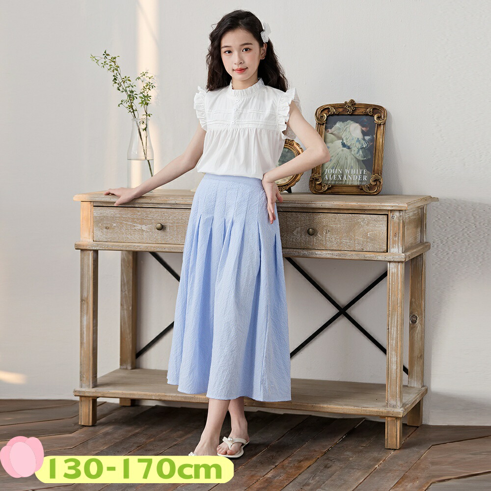 キッズ セットアップ 女の子 夏 女の子 スカートセットアップ 150 韓国子供服 女の子 半袖 スカート カジュアル ナチュラル 可愛い 韓国 子供 服 おしゃれ 小学生 中学生 通園 通学 大人っぽい キッズ きれいめ 130cm 140cm 150cm 160cm 170cm