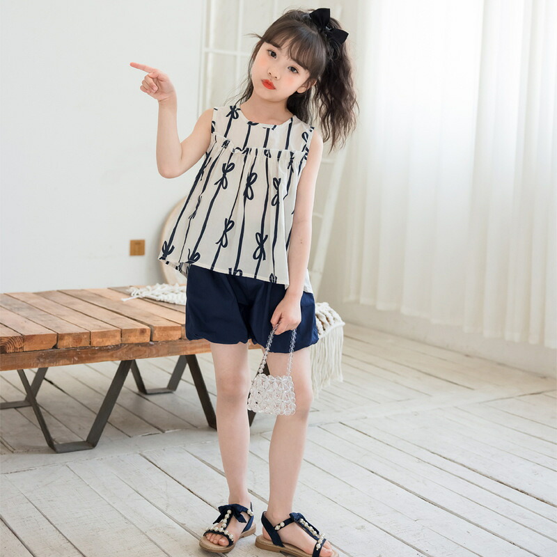 楽天市場】キッズ セットアップ 女の子 夏服 半袖 パンツ 子供服 