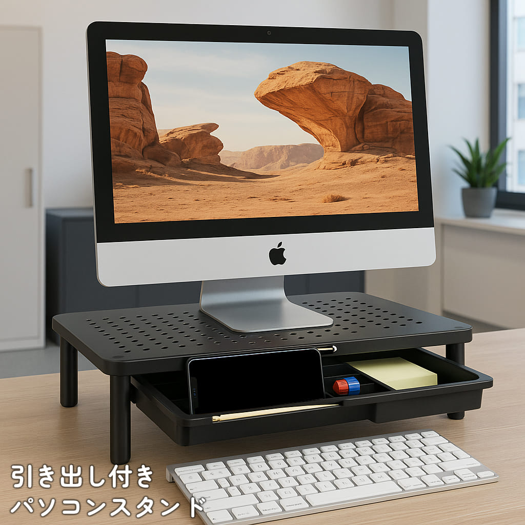 モニタースタンド 高さ調整可能 ブラック 楽天市場】モニタースタンド 高さ調整可能 10-14cm デスク上置棚