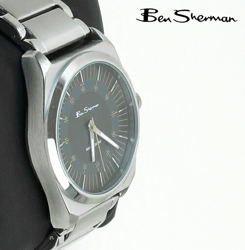 ベンシャーマン Ben Sherman グレー フェイス 腕時計 ラージ サークル メンズ モッズ ギフト トラッド