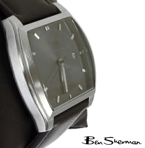 ベンシャーマン Ben Sherman グレー フェイス 腕時計 メンズ ギフト トラッド