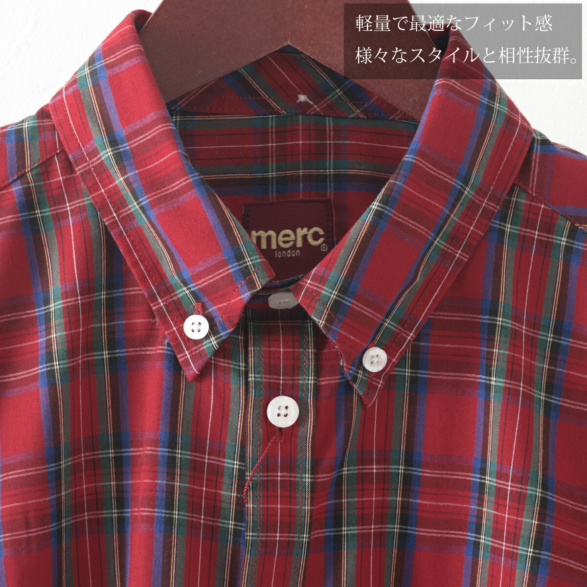メルクロンドン メンズ 半袖シャツ ネイビー レッド Merc London ボタンダウン ネディシャツ モッズファッション プレゼント ギフト Vmaphotographystudios Com