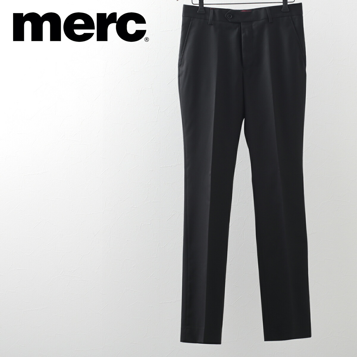 超可爱 パンツ メンズ メルクロンドン トラウザー ギフト プレゼント モッズファッション プレーンスーツトラウザー London Merc ブラック tblack Socks Studio Com