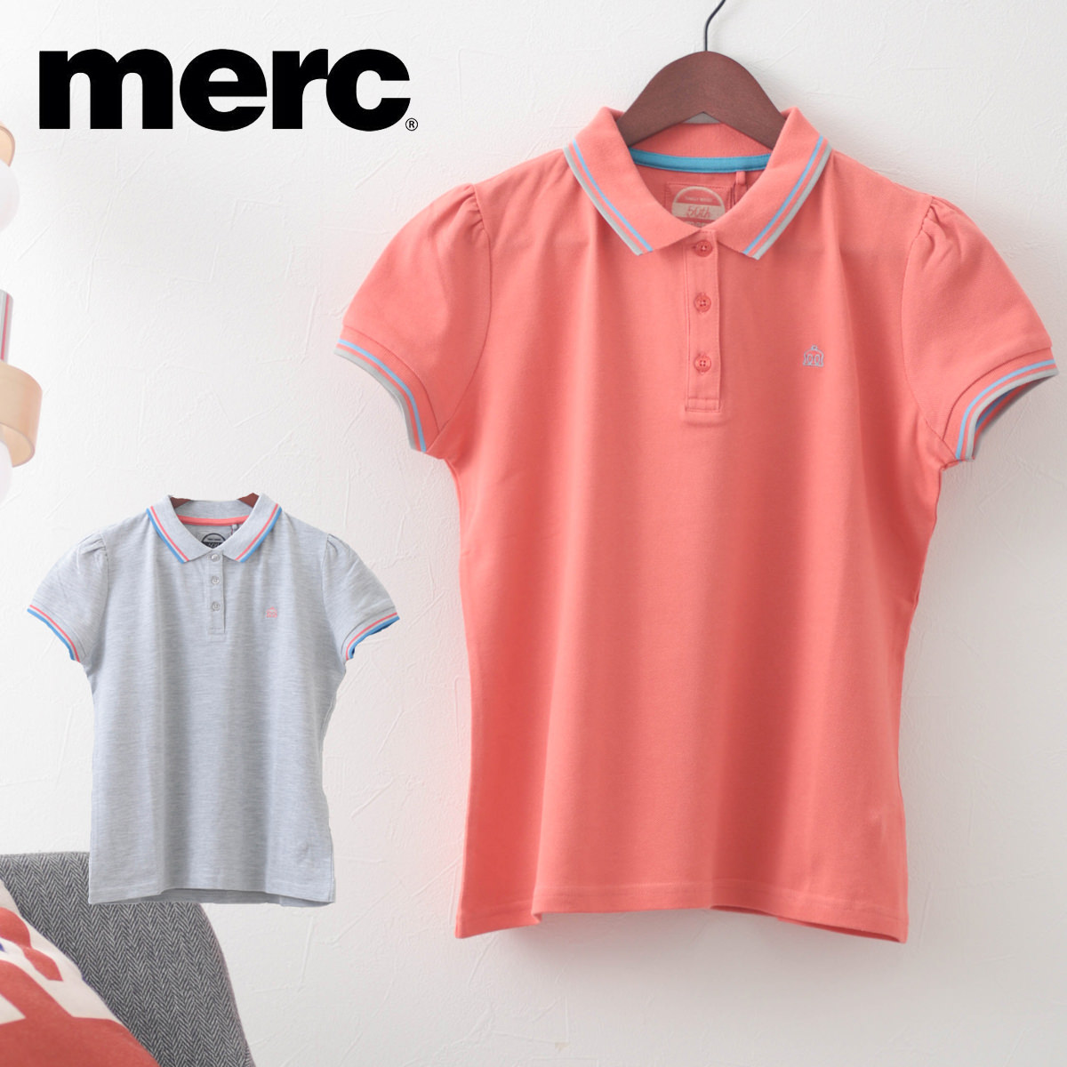 楽天市場】メルクロンドン レディース ポロシャツ ポロ Merc