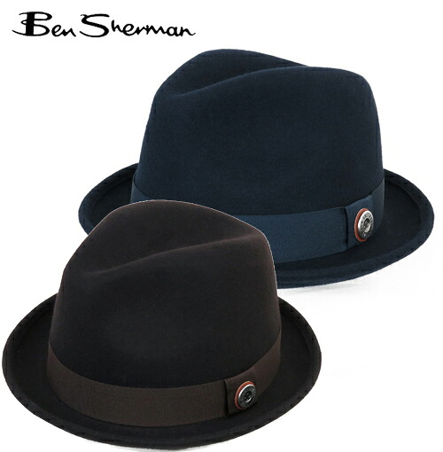 ベンシャーマン Ben Sherman ハット 中折れ メルトン トリルビィ メンズ モッズ ギフト トラッド