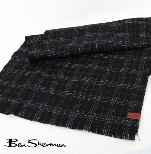 ベンシャーマン Ben Sherman スカーフ マフラー ウール チェック メンズ ギフト トラッド