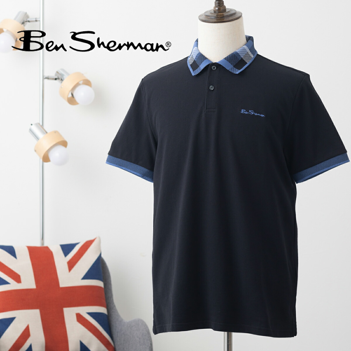 楽天市場】Ben Sherman ベンシャーマン 半袖ポロシャツ ブラック 
