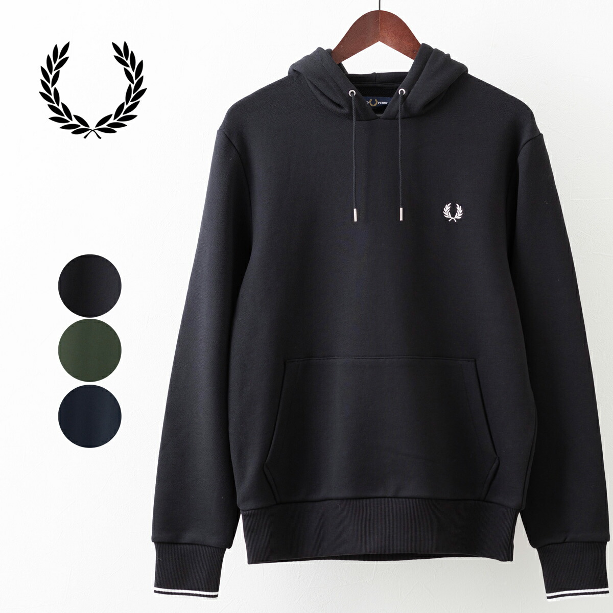 楽天市場】2025秋冬新作 FRED PERRY TIPPED HOODED SWEATSHIRT M2643