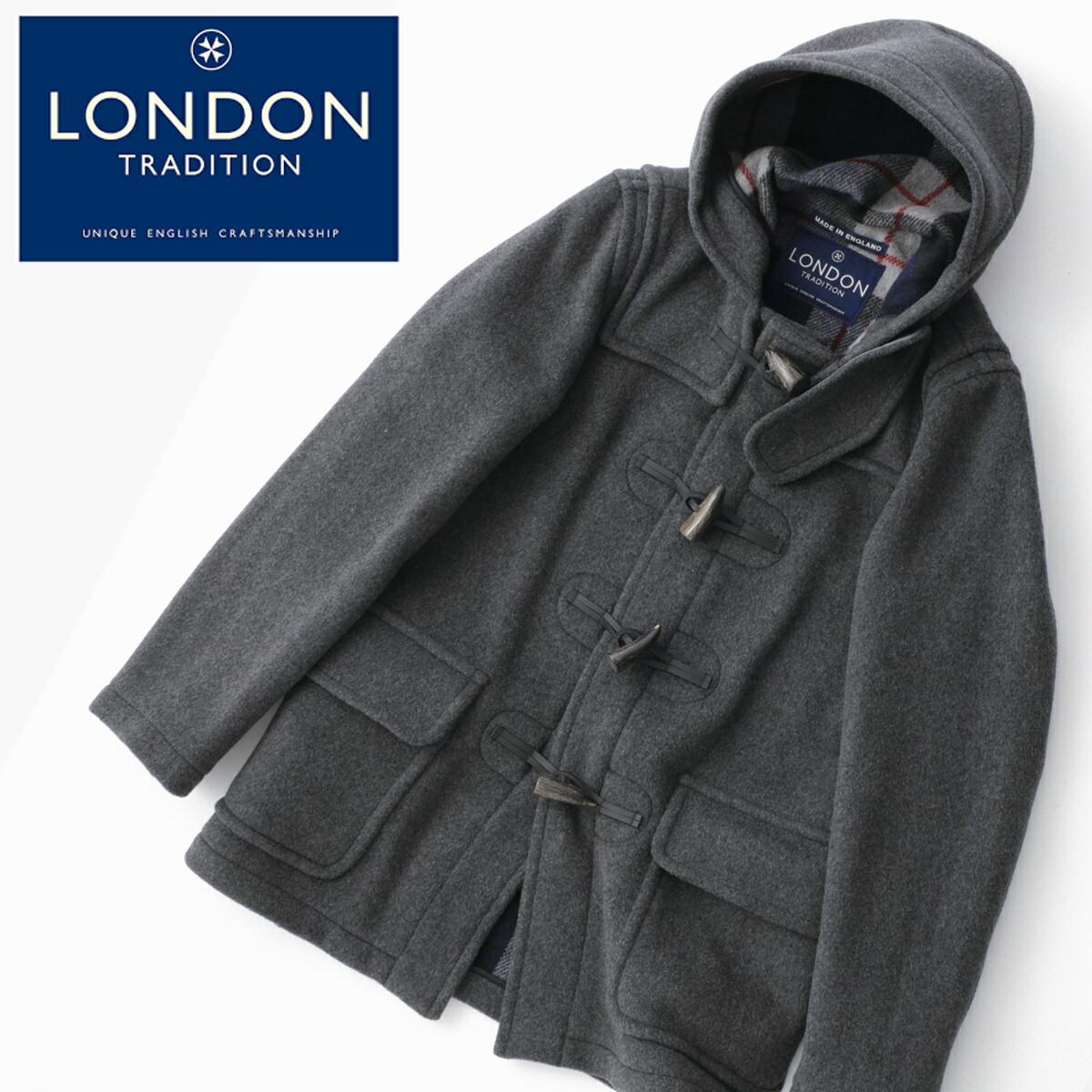 楽天市場】LONDON TRADITION メンズ スリムショートダッフル