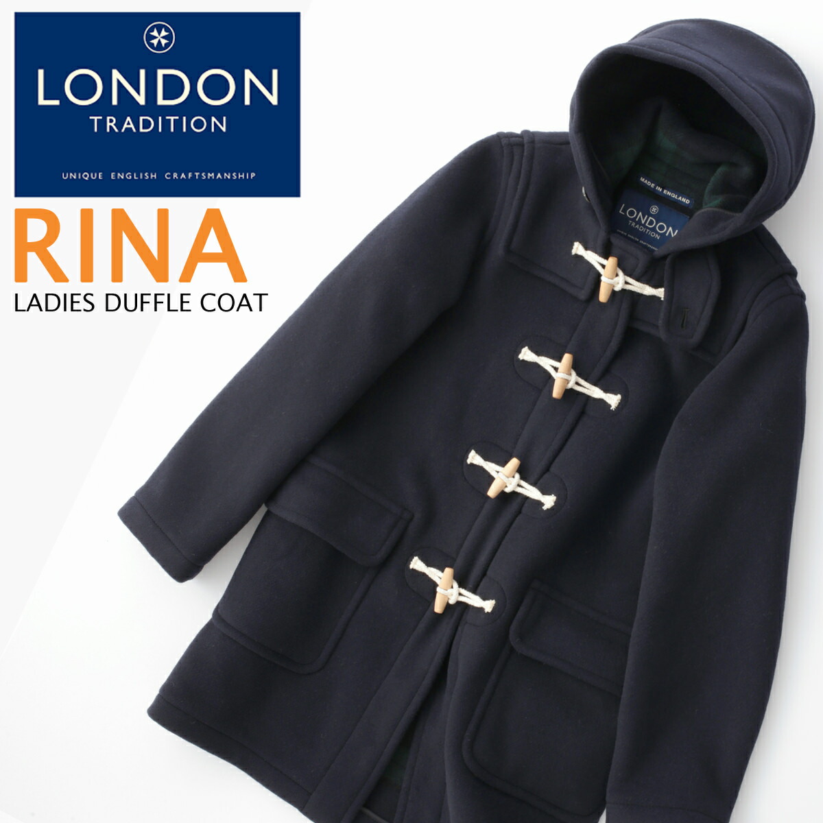 最愛 aw ショートダッフルコート オーバーサイズ レディース Tradition London 新作 トラッド 防寒 厚手 短い ギフト England In Made 上着 チェック リナ ロンドントラディション ウール 英国製 秋冬 Rina ネイビー Ltrinanavybw Quintalafrancisca Com