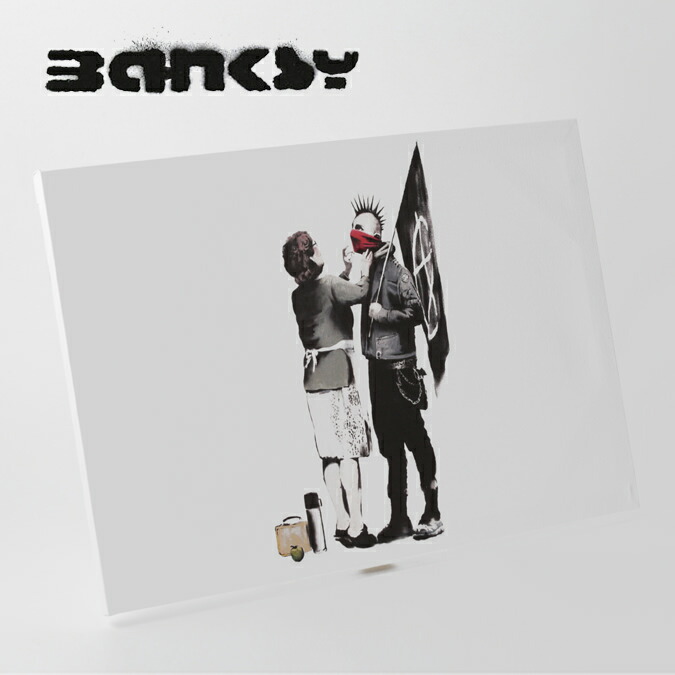 楽天市場】BANKSY CANVAS ART キャンバス アートファブリックパネル