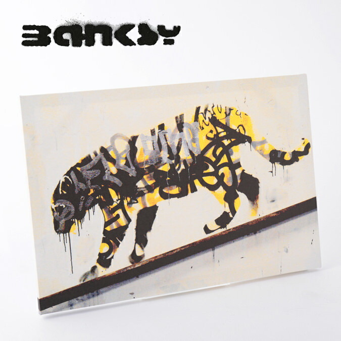 楽天市場】BANKSY CANVAS ART キャンバス アートファブリックパネル