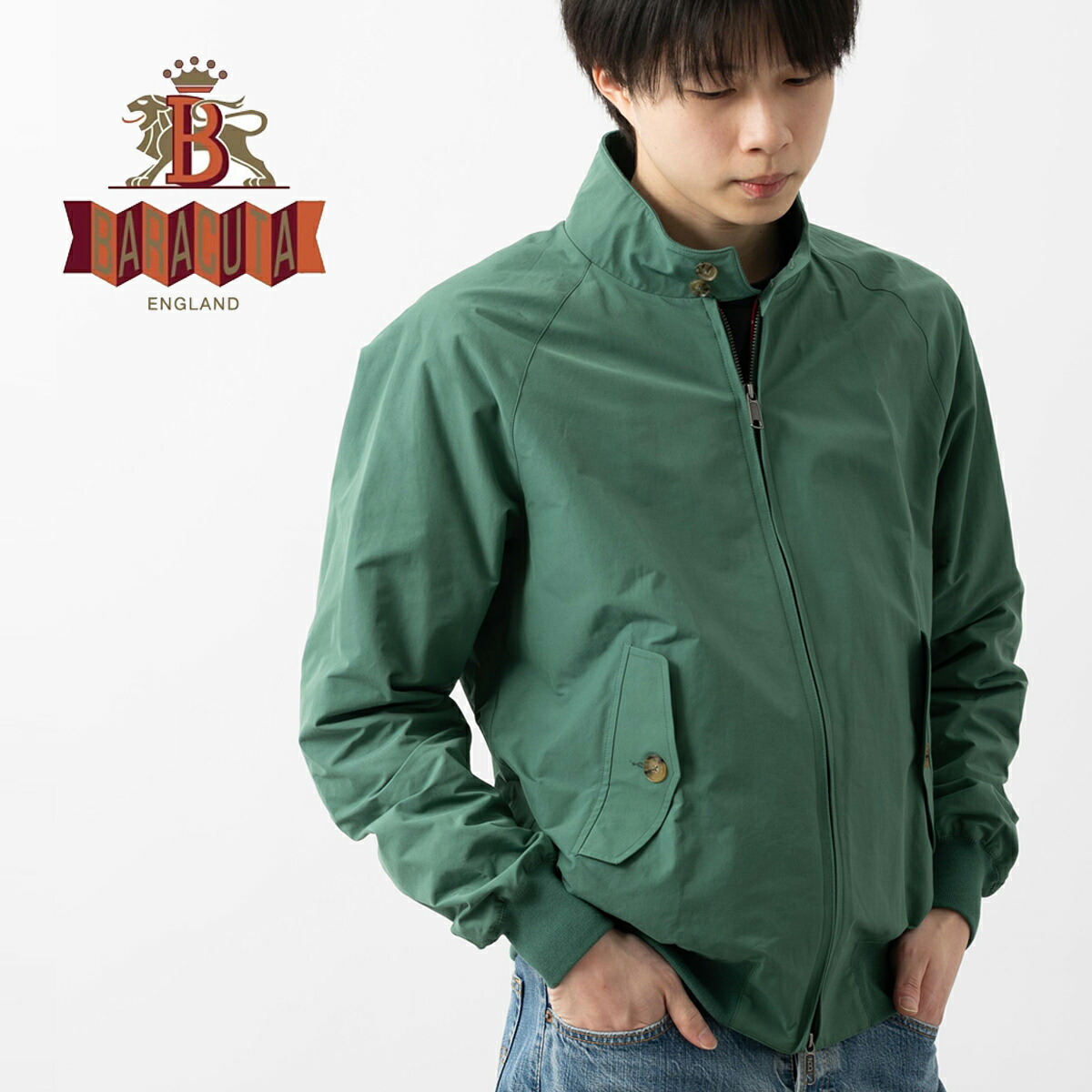 バラクータ Baracuta G9 オリジナル ハリントンジャケット 新色 スイングトップ ベンチブルー 英国製 リブ ブルゾン 上着 ユニセックス メンズ レディース スティーブマックイーン愛用 マクイーン トラッド 35,750円