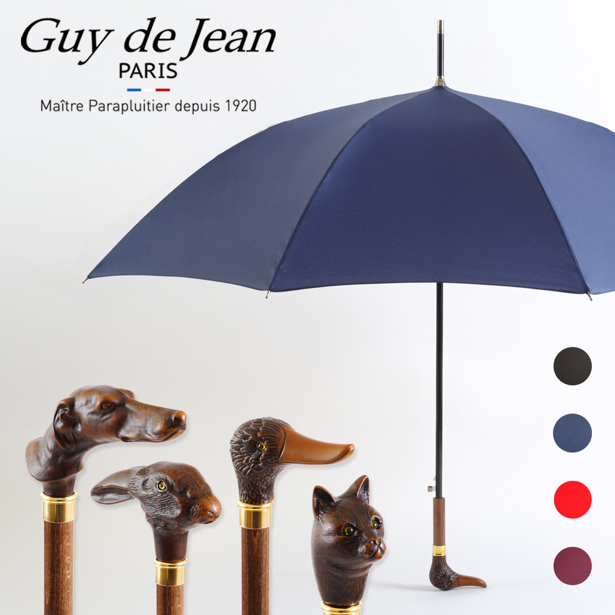 楽天市場】ギドジャン 折りたたみ 傘 Guy de Jean UMBRELLA フランス製 