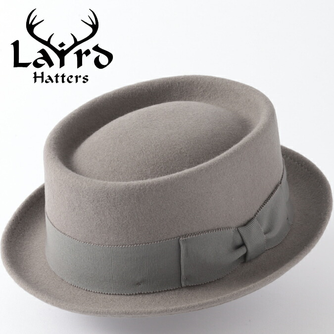 トラッド Made セール 英国製 ハット ハンドメイド 羊毛 59 Laird Sale Sale フェルトハット 灰 ぼうし In England 英国製 61 手作り モッズファッションの定番ポークパイハット Laidoyleroundporkpie Grey 55 Hatters Uk レディースサイズもあります セール メンズ