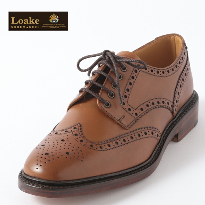 Loake　England　メンズ　革靴　シューズ　トラッド　F　3E　マホガニー　ギフト　CHESTER　ブローグ　イングランド　ローク　父の日