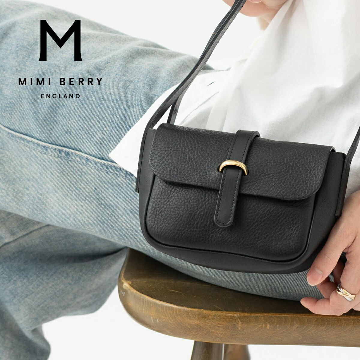 専用ですBERRY ブラック ショルダーバッグ 即発【STRATHBERRY】CRESCENT サッチェル ショルダー バッグ 黒