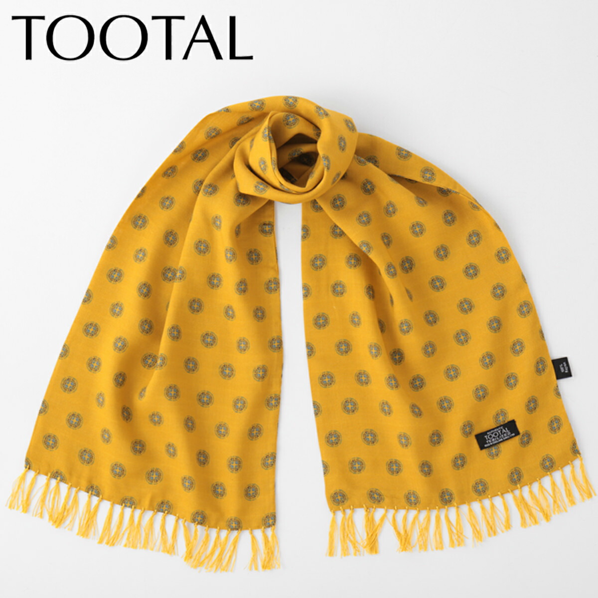 美品　トゥータル　ヴィンテージ　イエロー　黄色　イングランド 楽天市場】Tootal Vintage ユニセックス レーヨン スカーフ