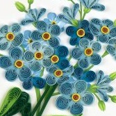 楽天市場 Quilling Card クイリングカード グリーティングカード Alpine Forget Me Not ワスレナグサ 勿忘草 Club Esta