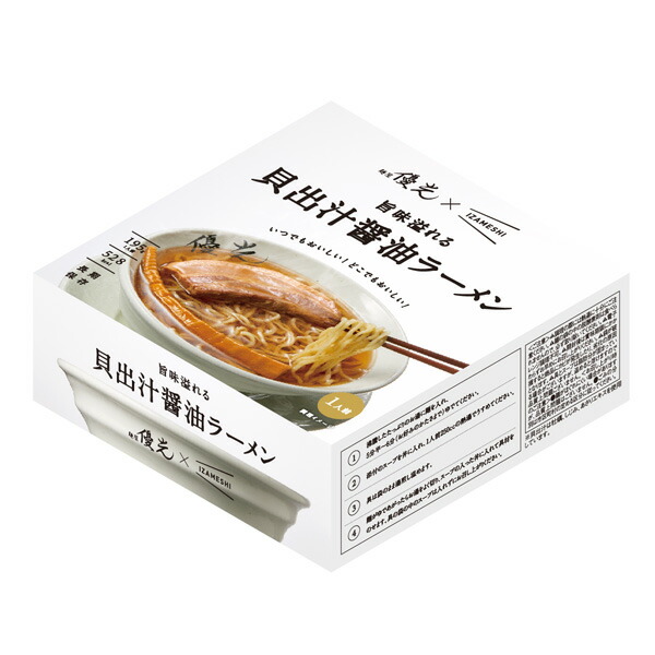 Izameshi イザメシ 麺屋優光 Izameshi 旨味溢れる 貝出汁醤油ラーメン 1ケース 個入り 長期保存食 3年保存 ラーメン 非常食 保存食 備蓄食 防災 防災用品 防災グッズ 備蓄防災食 ラーメン 長期保存食 Prescriptionpillsonline Is