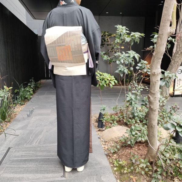 名古屋帯 誉田屋源兵衛 源氏香紋 京都の老舗 順フォーマル カジュアル 兼用 御仕立上り(3487)