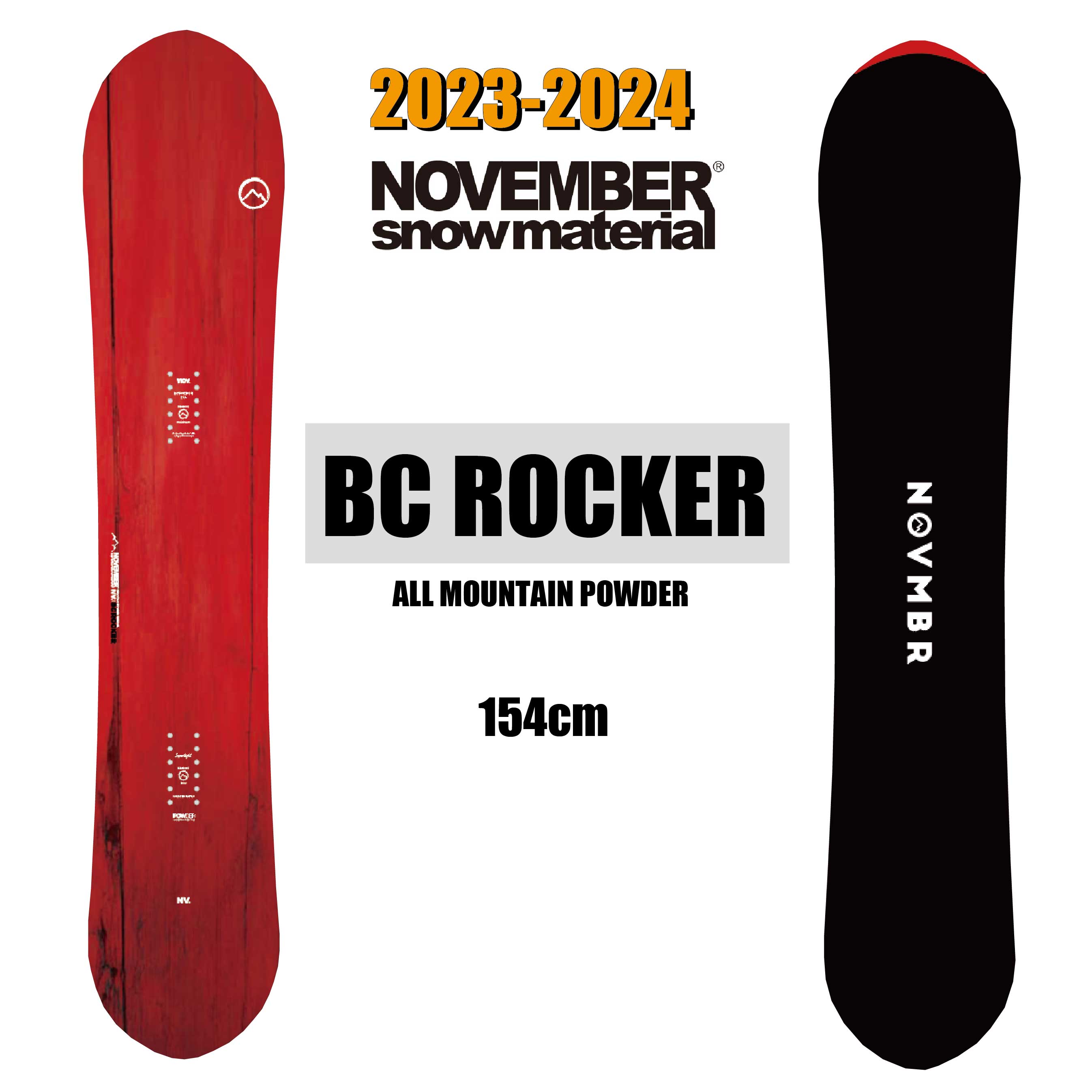 NOVEMBER BC ROCKER 154新品2024モデル NOVEMBER BC ROCKER 154新品2024モデル （10%OFF【NOVEMBER