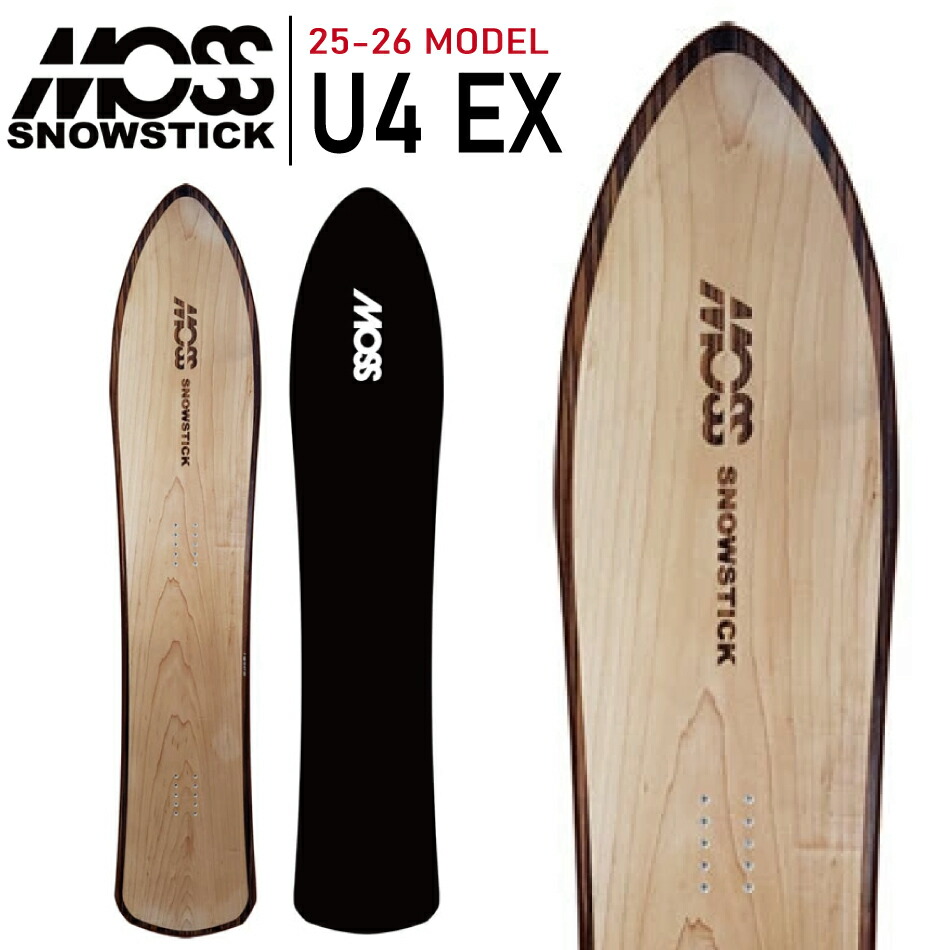 スノーボード MOSS SNOWSTICK U4HALF OVERHEAD 23-24 楽天市場】23-24 MOSS SNOWSTICK/モススノースティック U4HALF