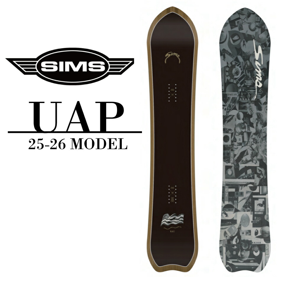楽天市場】SIMS シムス スノーボード UAP 153cm（24-25 2025