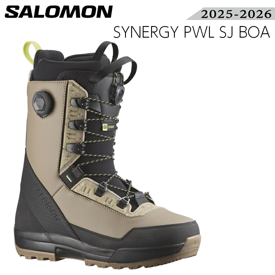 25-26 SALOMON サロモン SYNERGY PWL SJ BOA ブーツ スノーボード BOOTS メンズ 日本定め事品 2025-2026