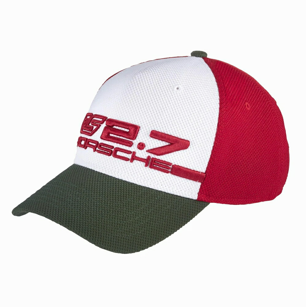 ポルシェ オフィシャル RS 2.7 ベースボール キャップ ホワイト レッド カーキ 公式 Porsche 帽子 7,583円