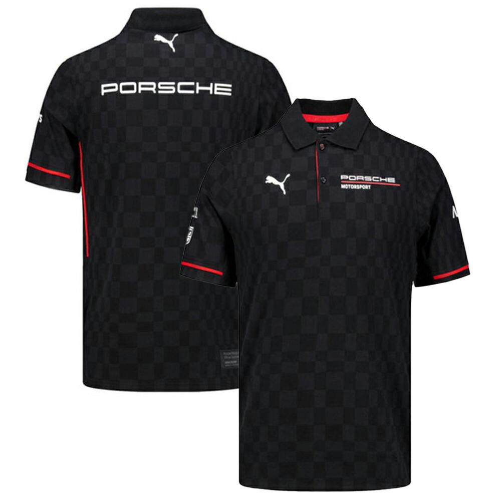 レディース 2024 ポルシェ モータースポーツ レプリカ チーム ポロシャツ ブラック ブラック 黒 PORSCHE 公式 モータースポーツ レース 半袖 imgrc0112130782.jpg